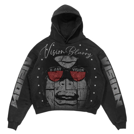 Black “Vision Blurry” Hoodie