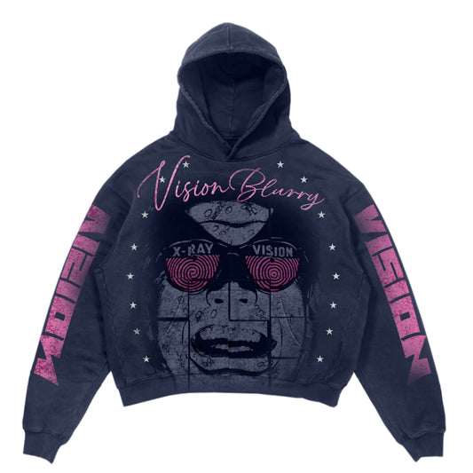 Purple “Blurry Vision” Hoodie